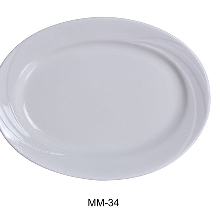 Yanco MM-34 Miami China 9 1/4" x 7" Oval Platter