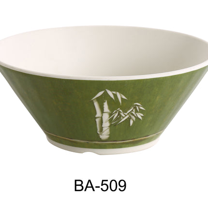 Yanco BA-509 Bamboo Style Melamine 8 3/4" Salad/Noodle Bowl 58 Oz