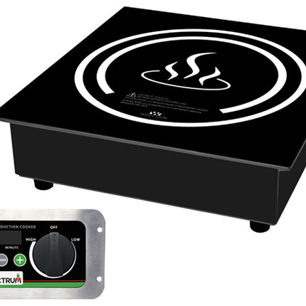 Winco EIDS-18 12-5/8" Drop-In Commercial Electric Induction Cooker with Digital Controls - 120V, 1800W