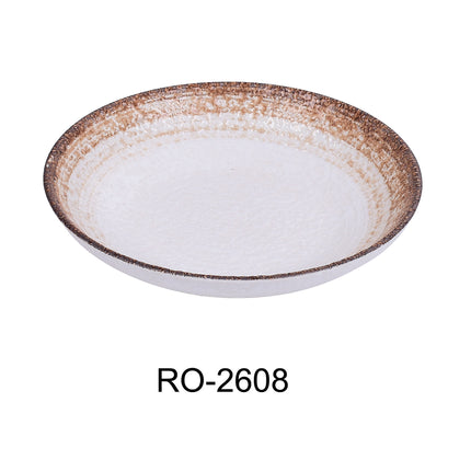 Yanco RO-2608 Rockeye-2 China 8" x 1 1/2" Salad / Soup Plate 20 Oz