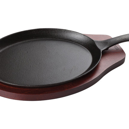 Winco FS-2 Fajita Server Two Piece Set, Cast Iron