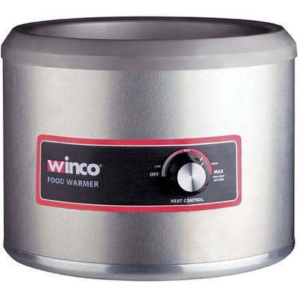 Winco FW-11R250 11 Qt. Round Food Warmer / Cooker