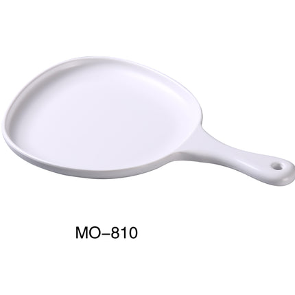 Yanco MO-810 Moderne Melamine 12" x 8" x 1" Pan Plate With Handle