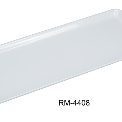 Yanco RM-4408 Rome Melamine 15 1/2" x 6" Rectangular Plate