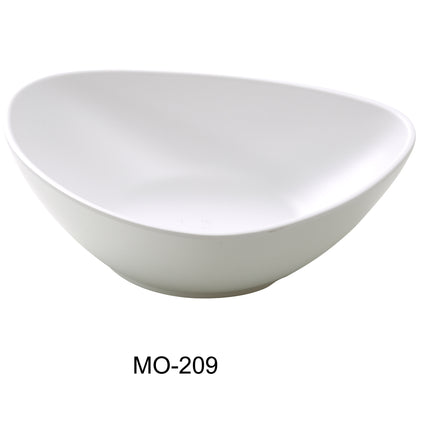 Yanco MO-209 Moderne Melamine 9" x 7" x 2 1/2" Deep Triangle/Soup Plate