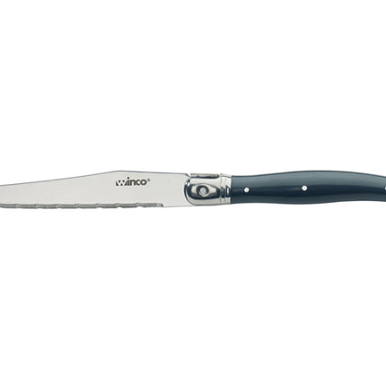 Winco K-73PC 9 Steak Knife, Euro Slim Handle - 12/Case