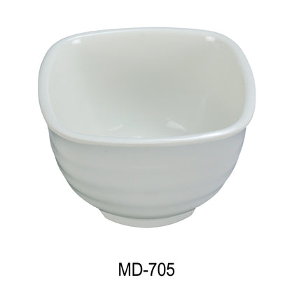 Yanco MD-705 Milando Melamine 5" Square Bowl16 Oz, 3"H