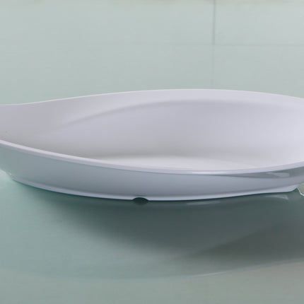 Yanco VE-516 Venice Melamine 16" x 7 3/4" Deep Plate 30 Oz