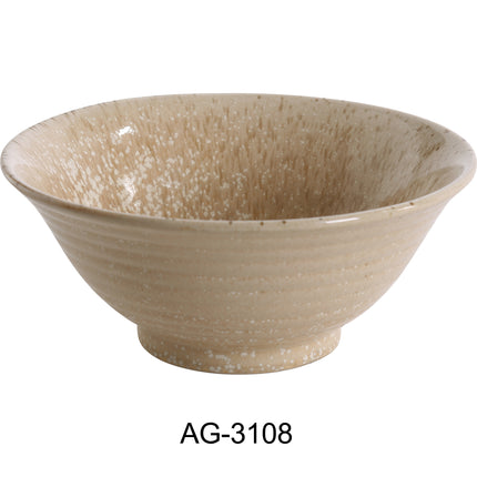 Yanco AG-3108 Agate China 8 1/2" x 3 1/2" Noodle Bowl 45 Oz