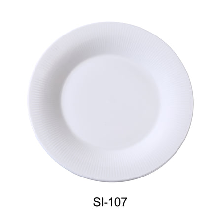 Yanco SI-107 Siena China 7" x 3/4" Round Plate