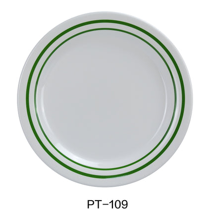 Yanco PT-109 Pine Tree Melamine 9" Round Dinner Plate