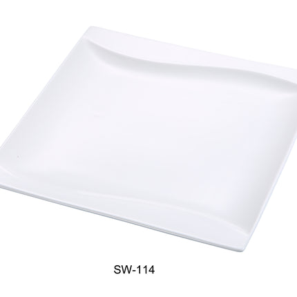 Yanco SW-114 China 14" Square Plate