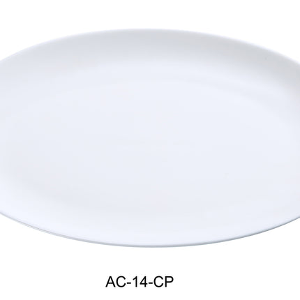 Yanco AC-14-CP ABCO China 14" x 9 1/2" Coupe Platter