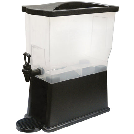 Winco PBD-3 3 Gallon Black Beverage Dispenser