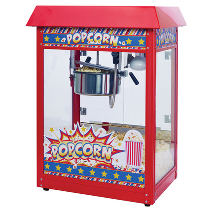 Winco POP-8R Show Time 8 oz. Red Electric Popcorn Popper