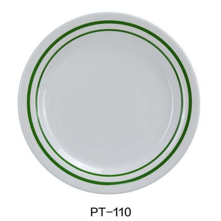 Yanco PT-110 Pine Tree Melamine 10" Round Dinner Plate