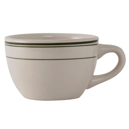 Yanco GB-37 Green Band China 3 1/2" Short Cup 8 Oz