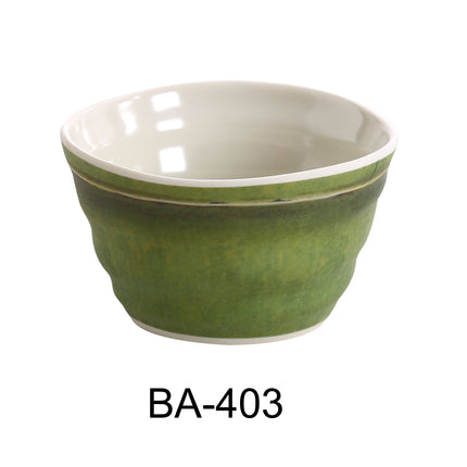 Yanco BA-403 Bamboo Style Melamine 3 1/2" x Sauce Dish 5 Oz