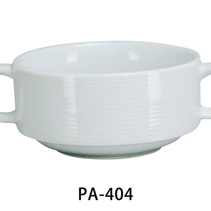 Yanco PA-404 China 4" Bouillon Cup With Handle 10 Oz