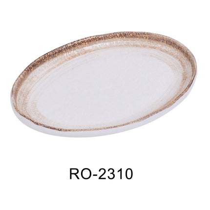 Yanco RO-2310 Rockeye-2 China 10" x 6 3/4" x 1" Platter