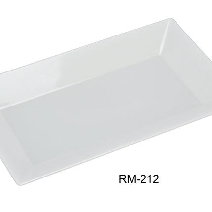 Yanco RM-212 Rome Melamine 12 X 7 1/2" Rectangular Plate