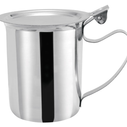 Winco SCT-10F 10 oz. Stainless Steel Stackable Cream Server