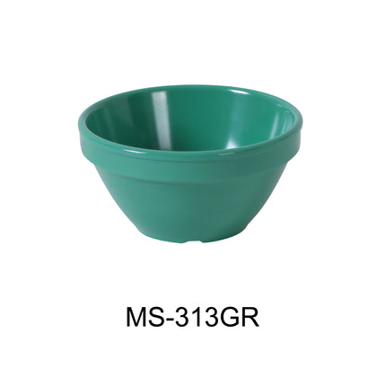 Yanco MS-313GR Melamine 4 1/4" x 2 1/4"H Bouillon Cup - 8 Oz Green