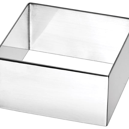 Winco SPM-275S 2 3/4" x 2 3/4" Square Stainless Steel Culinary Pastry Mold