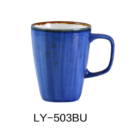 Yanco LY-503BU Lyon China 3 1/4" x 4" Mug 10 Oz Blue