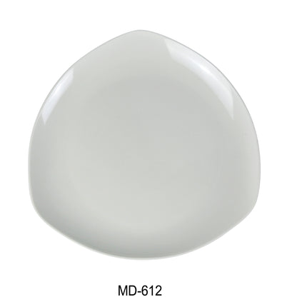 Yanco MD-612 Milando Melamine 12" Round In Triangle Plate