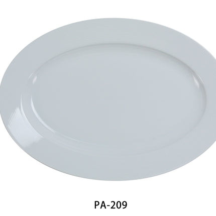 Yanco PA-209 China 9 1/2" x 6 3/4" Platter