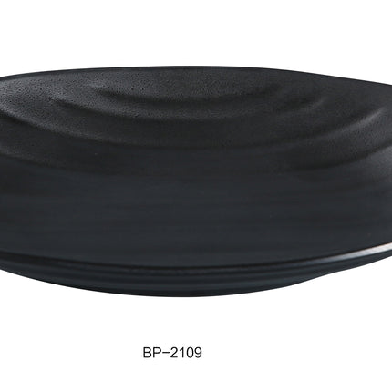 Yanco BP-2109 Melamine 9 1/2" x 5 1/2" Oval Deep Plate