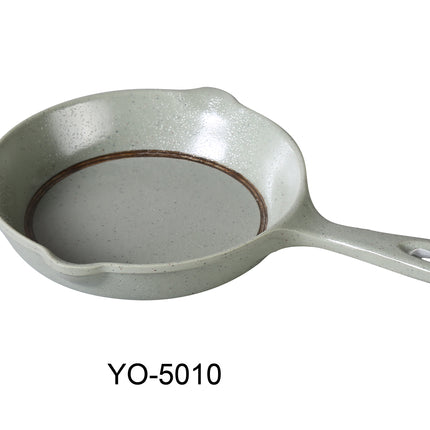 Yanco YO-5010 Yoto Melamine 10" x 6 1/2" x 1 1/2"  Pot Plate With Handle 14 Oz