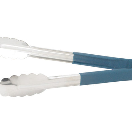 Winco UTPH-9B Blue Polypropylene Handle 9" Long Heat-Resistant Heavy-Duty Stainless Steel Utility