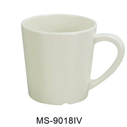 Yanco MS-9018IV Melamine 3" x 3"H Mug/Cup - 7 Oz Ivory