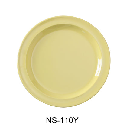 Yanco NS-110Y Nessico Melamine 10 1/4" Round Dinner Plate Yellow