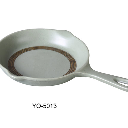 Yanco YO-5013 Yoto Melamine 13" x 8 1/2" x 1 1/2" Pot Plate With Handle 21 Oz