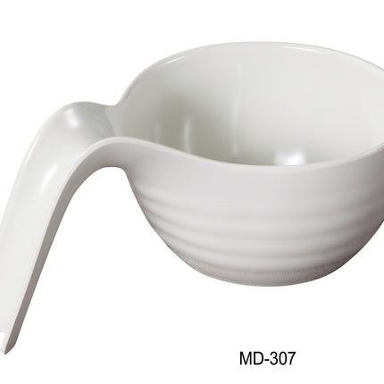 Yanco MD-307 Milando Melamine 6 3/4" Serving Bowl With Handle 40 Oz