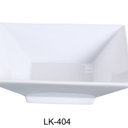 Yanco LK-404 China 4 1/2" Square Dish With Foot 4 Oz