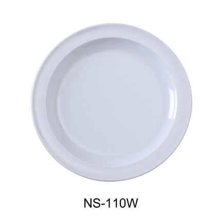 Yanco NS-110W Nessico Melamine 10 1/4" Round Dinner Plate White