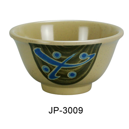 Yanco JP-3009 Japanese Melamine 3 3/4" Small Bowl, 5 Oz