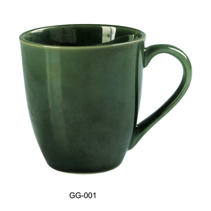 Yanco GG-001 Green Gem China 3-5/8" x 4" Mug 12 Oz