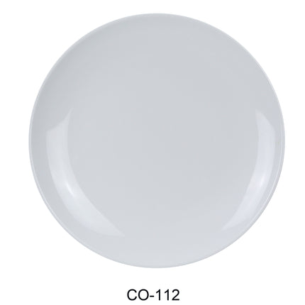 Yanco CO-112 Coupe Pattern Melamine 12" Round Plate