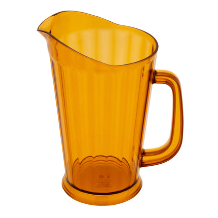 GET P-1064-1-A Amber SAN-Plastic 60 Oz. 7.5" Pitcher - 12/Case