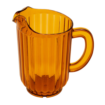 GET P-2064-1-A Tahiti Amber SAN-Plastic 60 Oz., 7.5" Pitcher - 12/Case