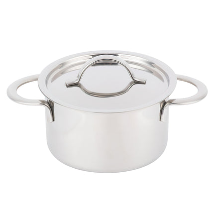 GET 4-80555 Silver Stainless Steel 14 Oz., 4.4" Mini Bistro Pot With Lid - 12/Case