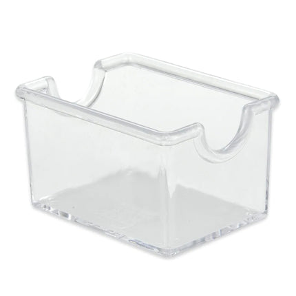 GET SC-66-CL Clear SAN-Plastic 3.5" X 2.5" Plastic Sugar Caddy - 24/Case