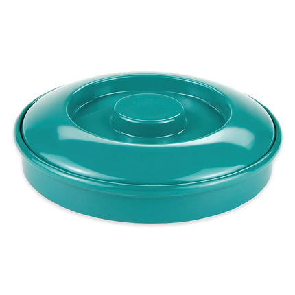 GET TS-800-TE Viva Mexico Teal Melamine 7.75" Tortilla Server With Lid - 24/Case