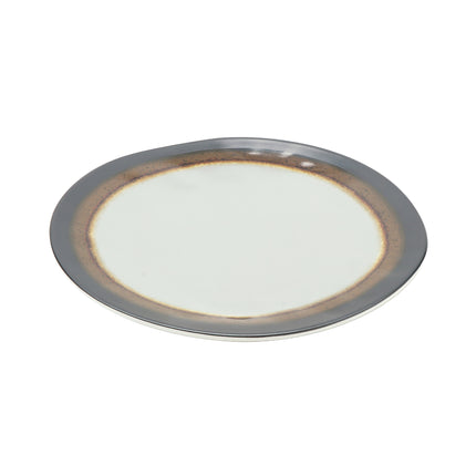 GET CS-700-MBR Mantle Beige Melamine 7.5" Round Bread/Side Dish Plate - 12/Case