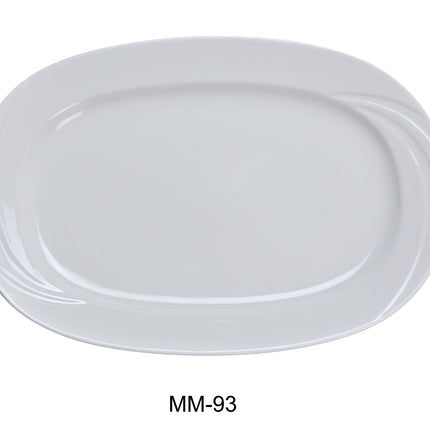 Yanco MM-93 Miami China 11 3/4" x 8 1/2" Rectangular Platter